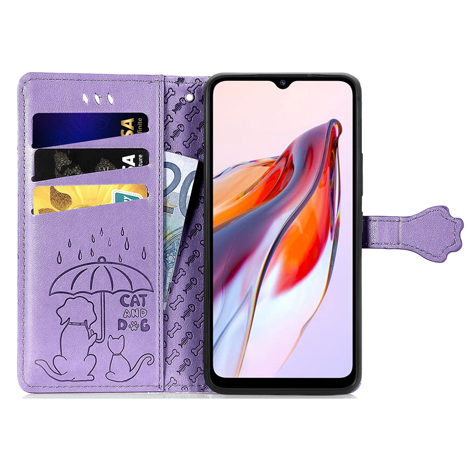 Cover Con Supporto E Porta Carte RanTuo Cover Per Cubot Note 20 PRO Etui Custodia, Con Slot Per Custodia Portafoglio Cubot Note 20 Pro