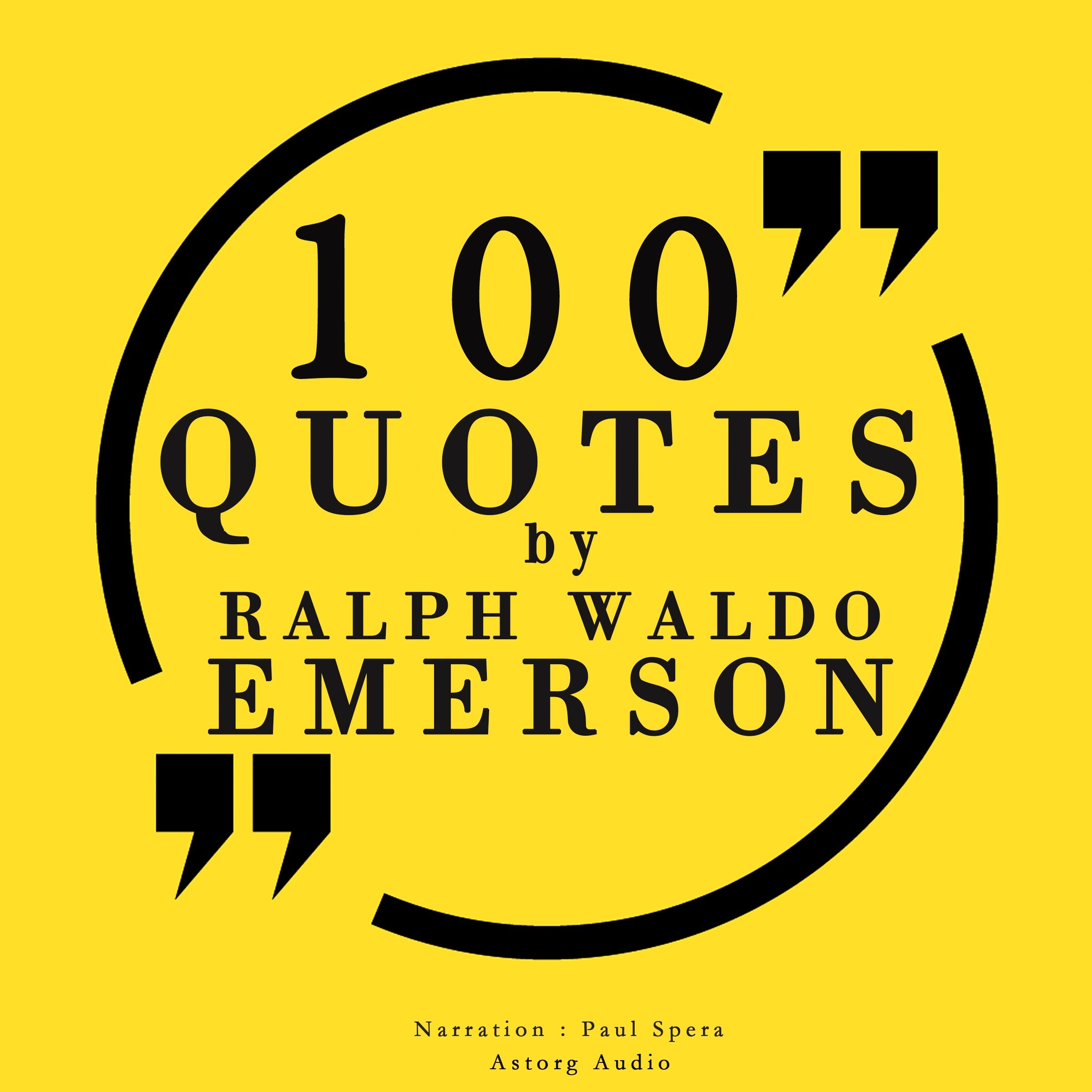 Cover art for 100 Quotes by Ralph Waldo Emerson