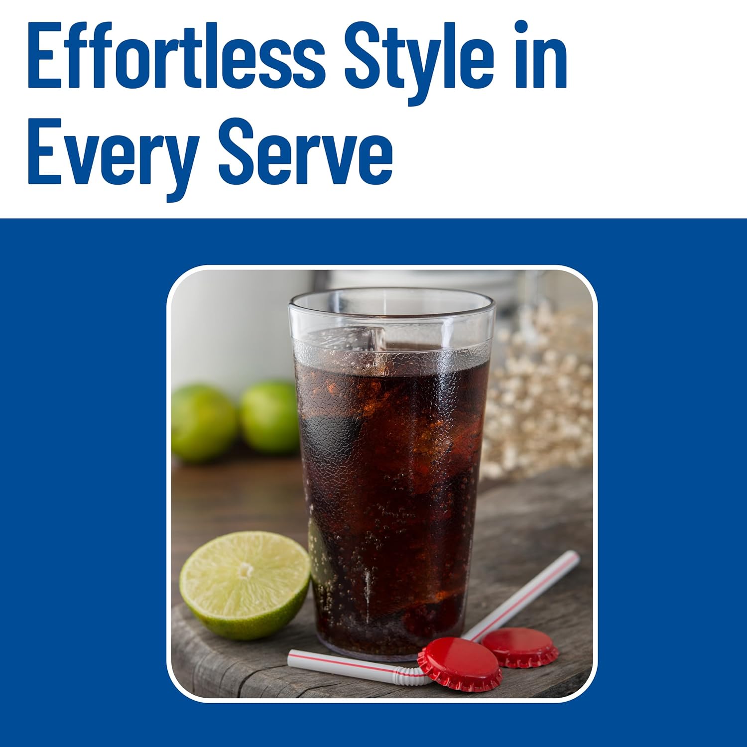 Carlisle FoodService Products Stackable Tumbler with Pebbled Exterior for Restaurants, Cafeterias, And Fast Food, Plastic, 12 Ounces, Clear, (Pack of 24) - Image 6