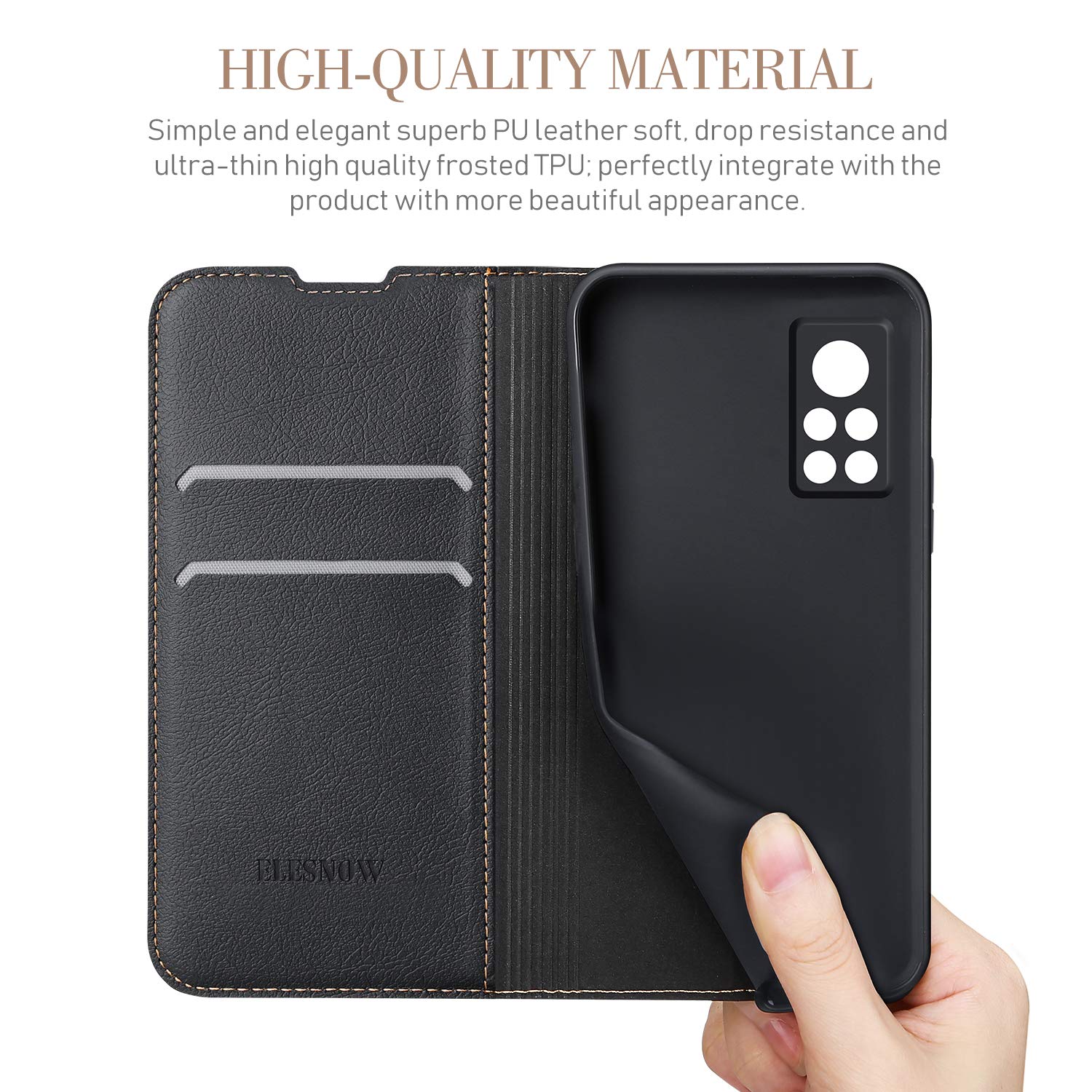Bravoday Cover per Xiaomi Mi 10T 5G / Xiaomi Mi 10T PRO 5G, Flip Custodia in Pelle