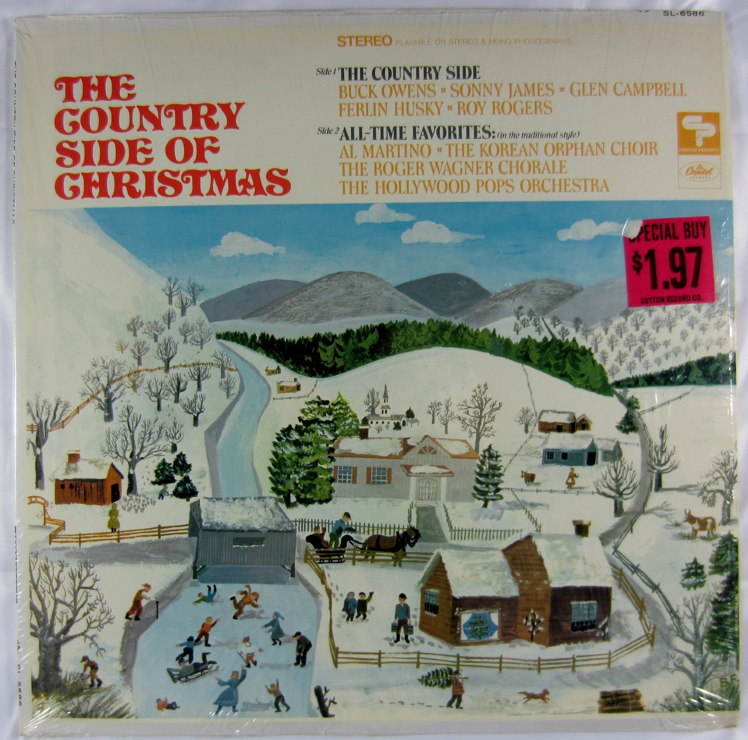 The Country Side of Christmas Record Vinyl Album LP