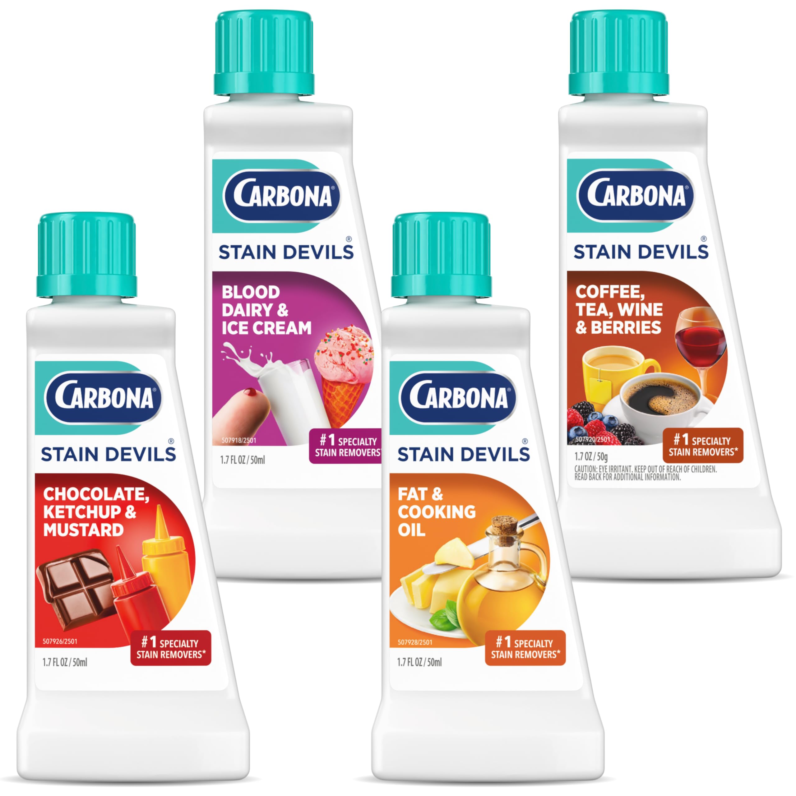 Carbona Liquid Stain Devil Food Clean Up Combo Set | Spot Stain Remover for Clothes