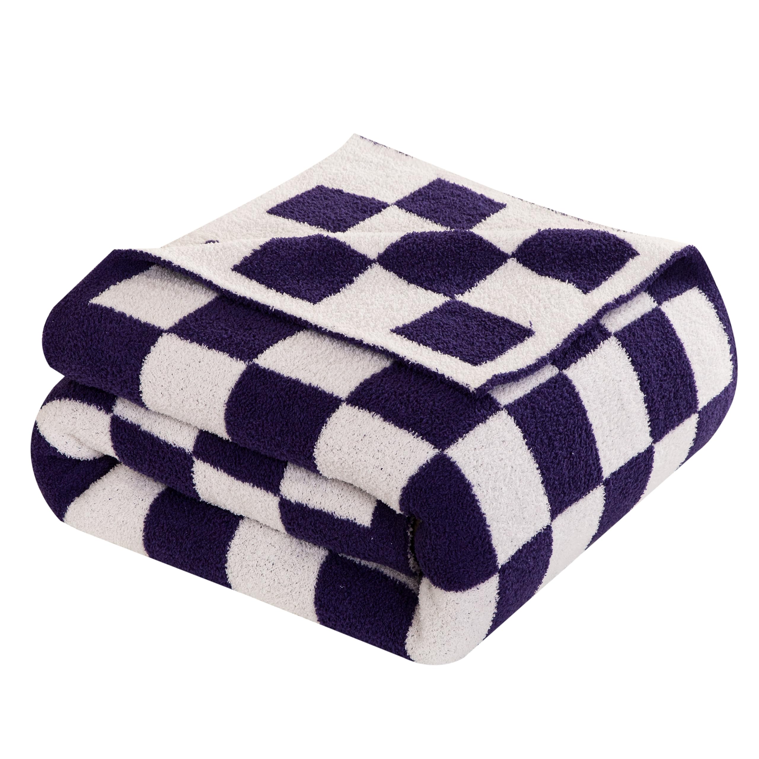 Couverture super douce et chaude en flanelle violette pour canapé