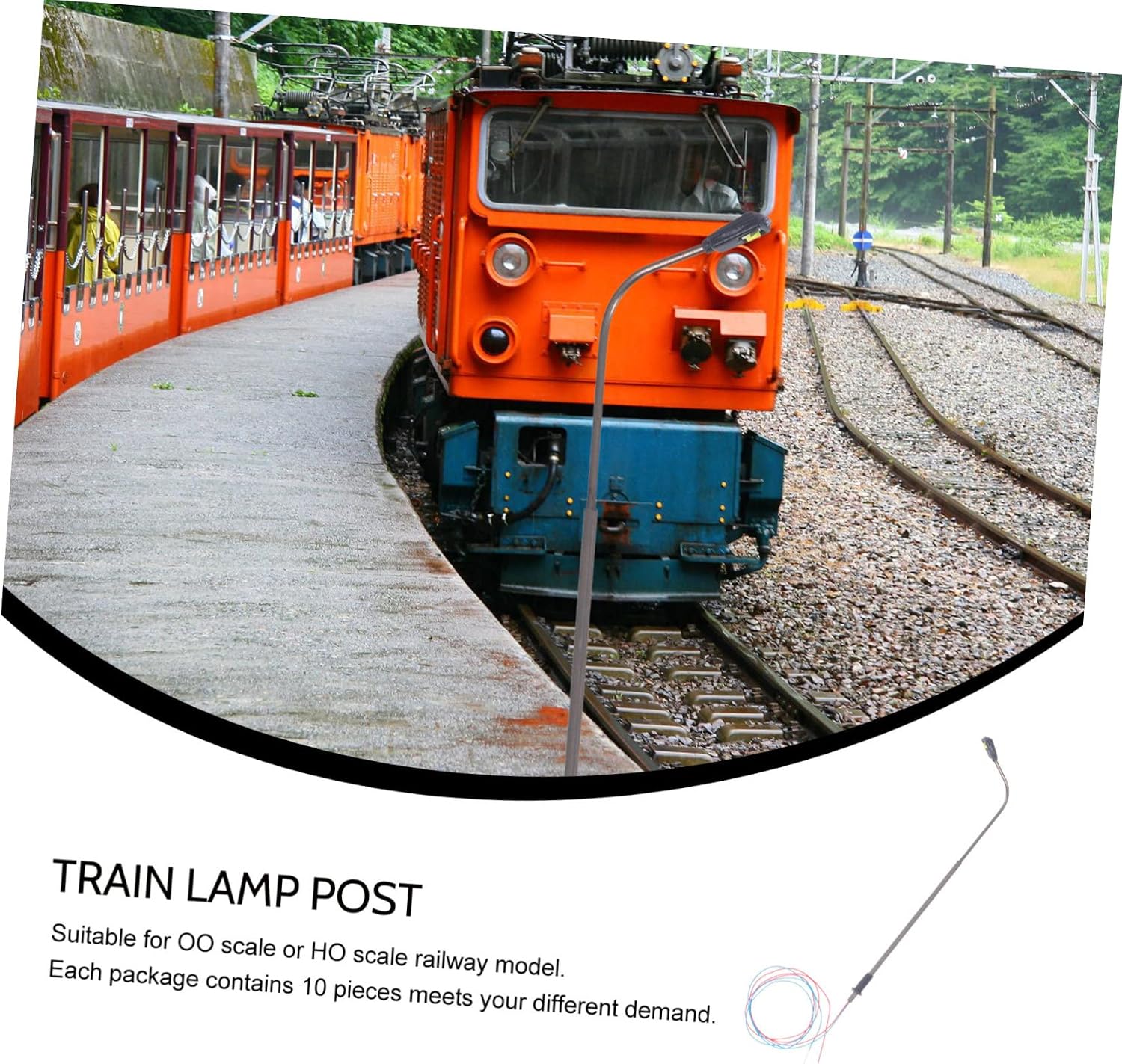 30pcs Realistic Scaled Model Railway Lamp Post Led Model Trains Ho Scale Traffic Light Lamp Table Accessories