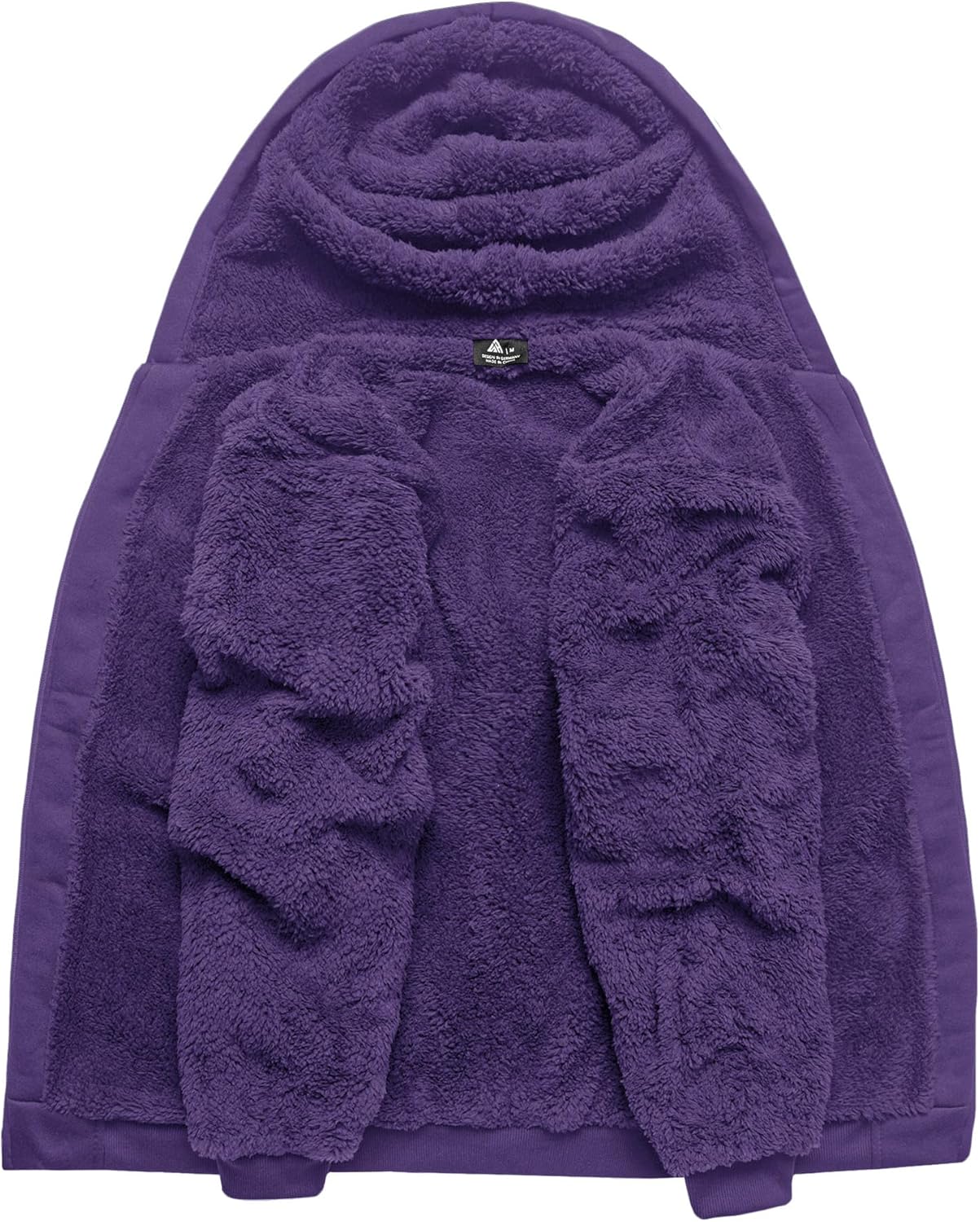 SCODI Hoodies for Men Heavyweight Fleece Sweatshirt - Full Zip Up Thick Sherpa Lined Hooded Sweatshirts