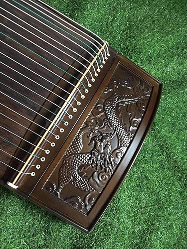 Miniatura 3 de Landtom Nivel de concierto profesional Nanmu Madera Guzheng (64.2 in) con artesanía tallada a mano para adultosniñosmayoresintermediosprincipiantes