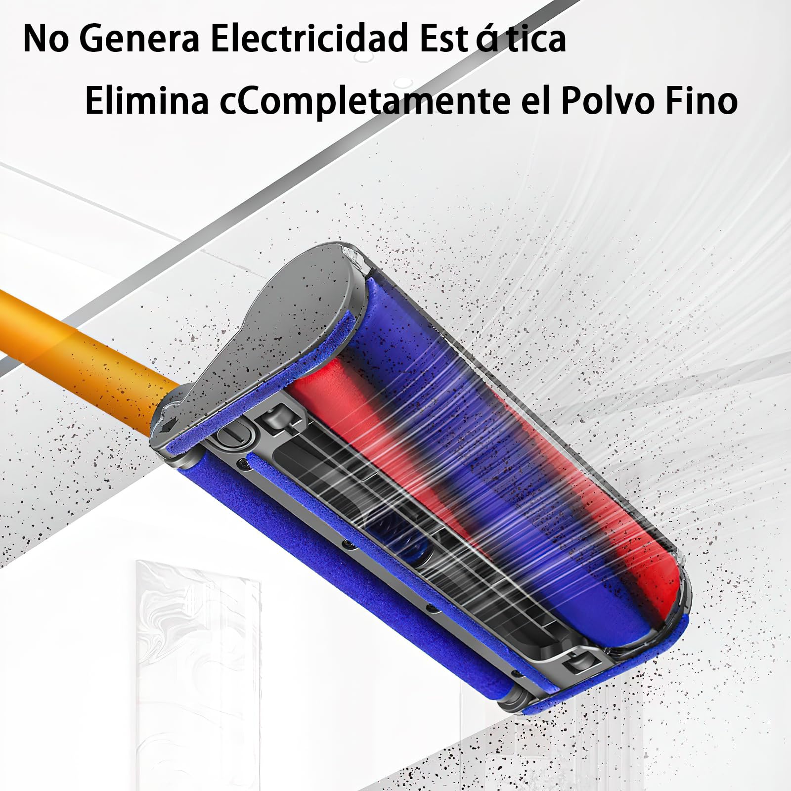 Yivy Cepillo para Dyson V11,V15,V7, V8,V10,SV10, SV12,SV14, Aspiradora, Cepillo electrica Cabezal de Repuestos Motorizado Recambio Cepillo de Suelo para Suelos Duros，Cabezal de Repuestos para Dyson