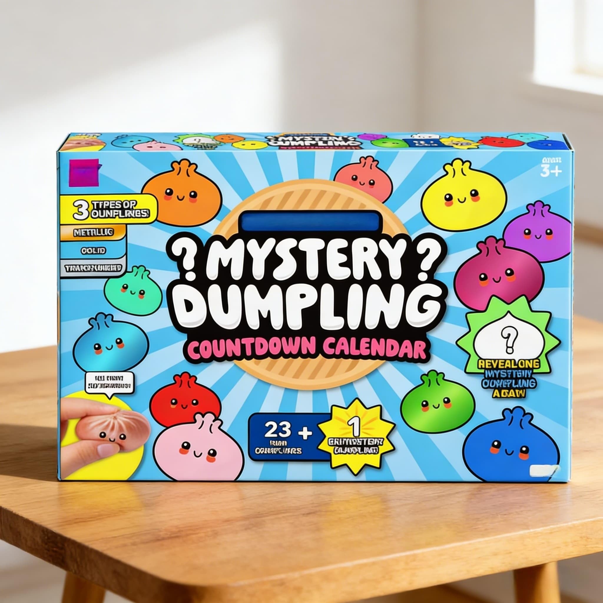 Mystery Dumpling Countdown Calendar - 24Pack Dumpling Squishy Mystery Box, Squishy Dumplings Stress Balls for Adults — view 3
