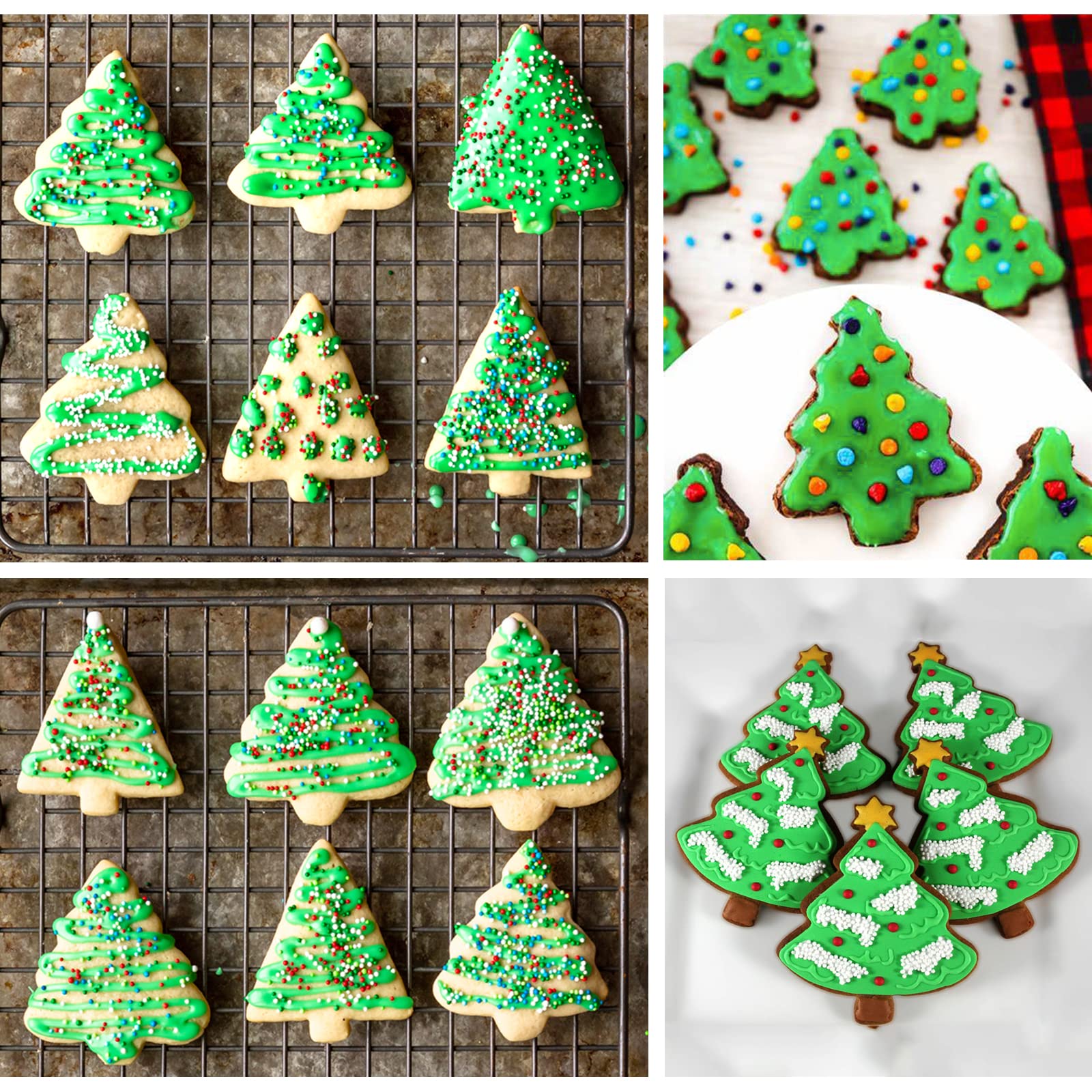 Amazon.co.jp: クリスマスツリークッキーカッターセット サイズ4インチ