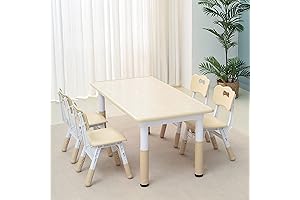 Kids Table and Chair Set, Perfect for Ages 2-5