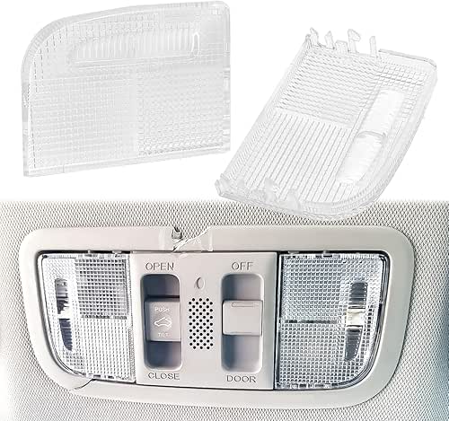 1Pair Interior Reading Light Lens Cover Car Roof Map Light