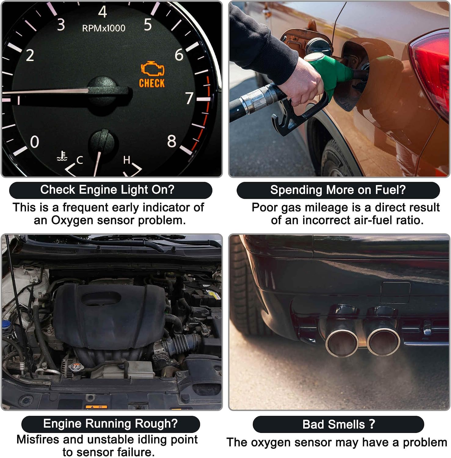 ACROPIX Upstream Oxygen Sensor for Toyota Tacoma V6 4.0L 2012-2014 O2 Sensor 2349111 1 Pc