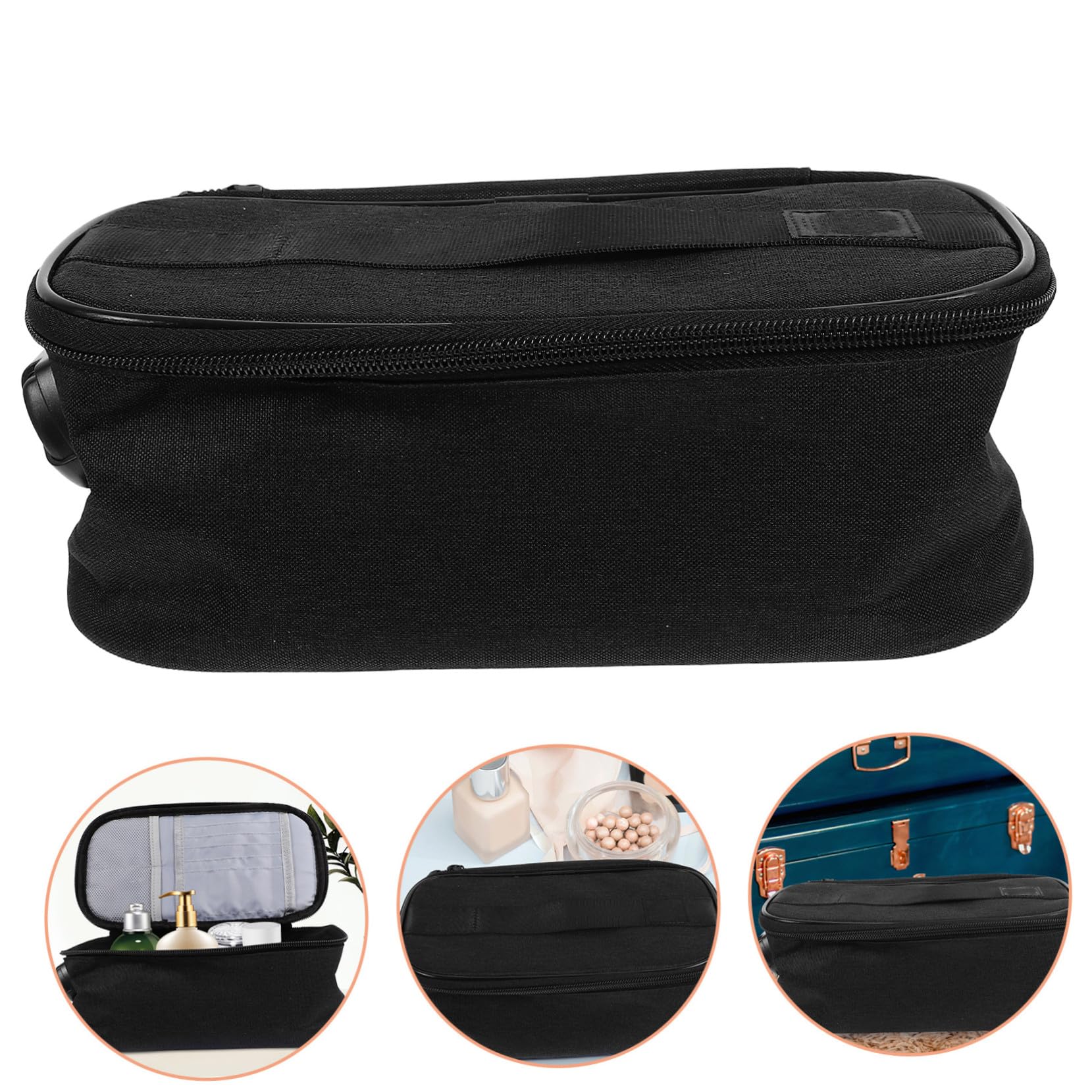 GALPADA Borsa da Viaggio con Cerniera e Scomparti Multipli Organizer Portatile per Trucchi e Articoli da Toeletta Design Sicuro e Compatto per Donna e Uomo