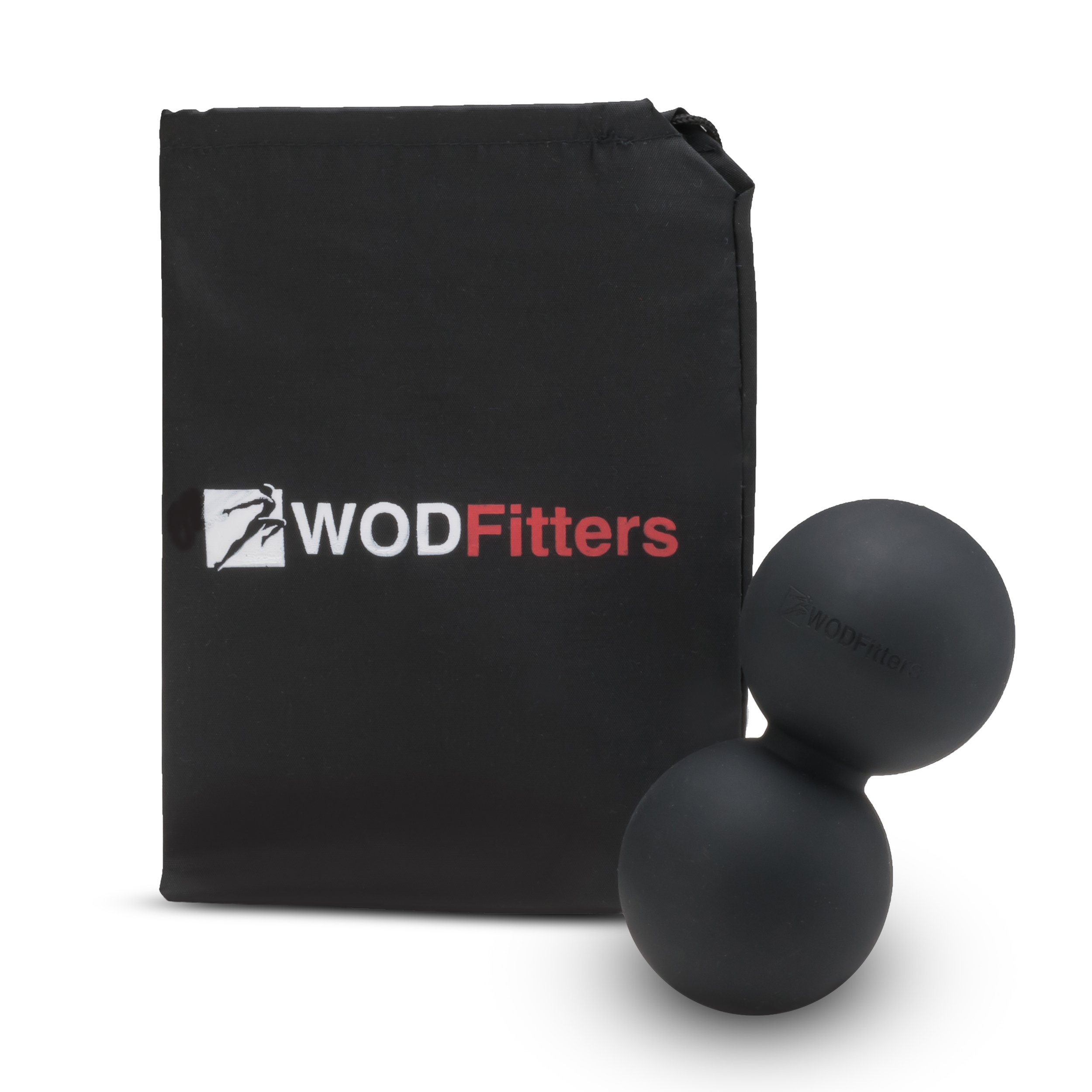 WODFitters Double Lacrosse Ball Peanut Massage Ball for Thoracic Spine - Upper Back, Neck, Scapula - Ideal for Mobility work before and after WOD