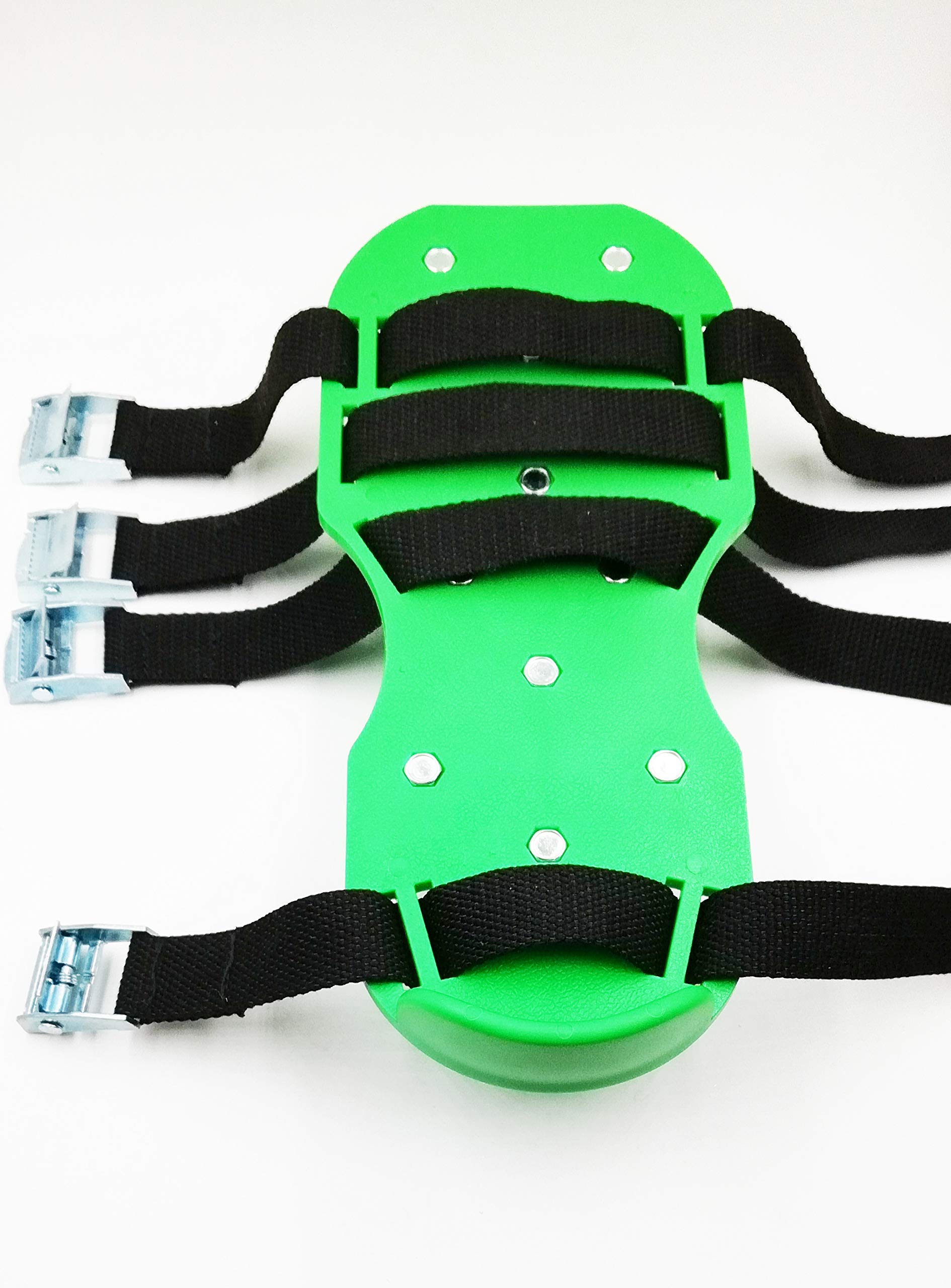 Bubblefin Aireador de césped, Zapatos con Hebillas de Metal Resistentes, 4 Correas Ajustables y Pinchos más Afilados para una aireación efectiva del Suelo y un Patio más Verde