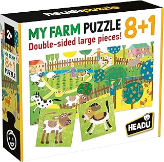 Comprar Headu-It20867 Headu 1041741-My Farm-Juego Puzzle Infantil Educativo Mundo Animal, Multicolor (IT20867)