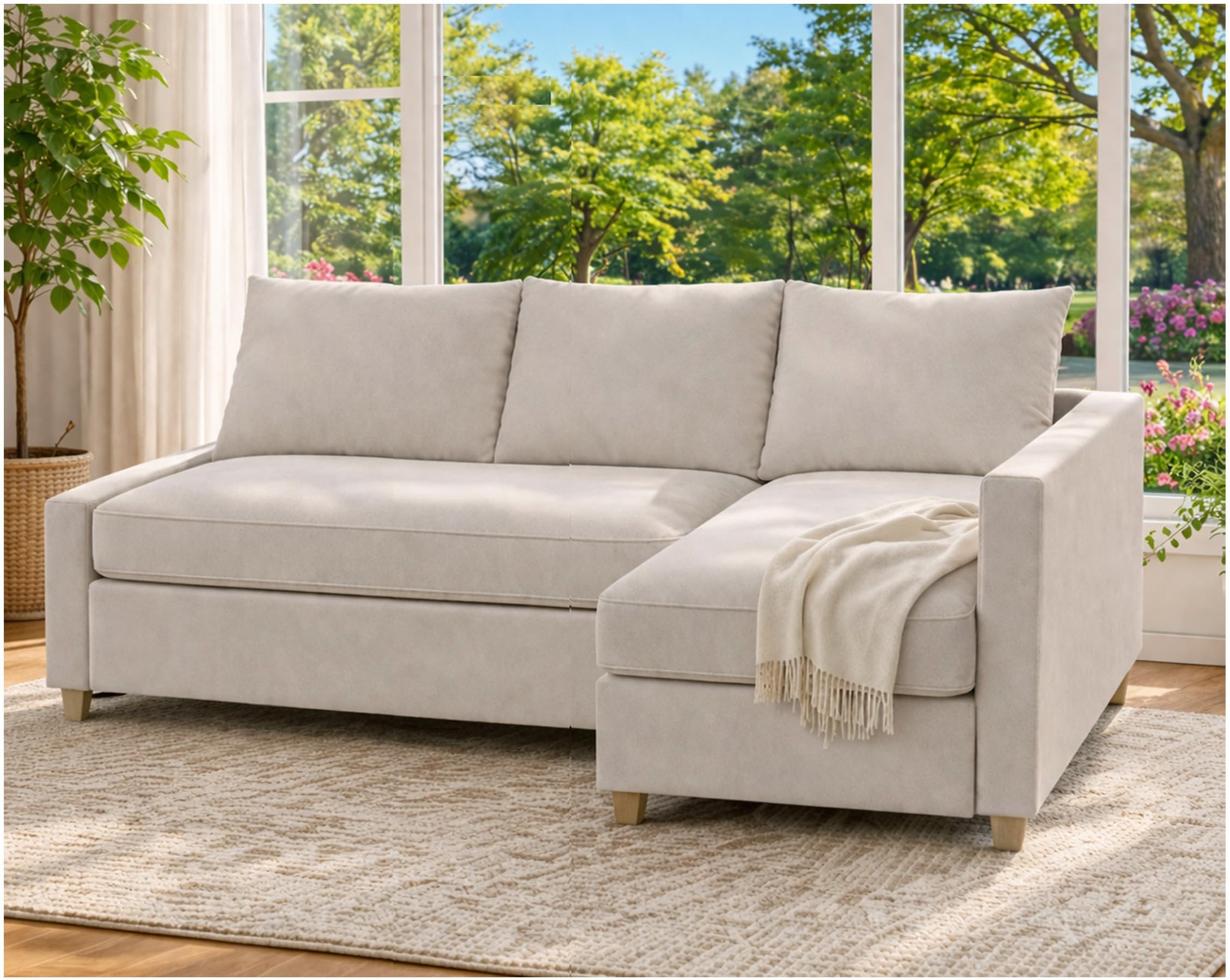 Amazon.com: Durable Polyester Flax Friheten Sleeper Sofa Cover