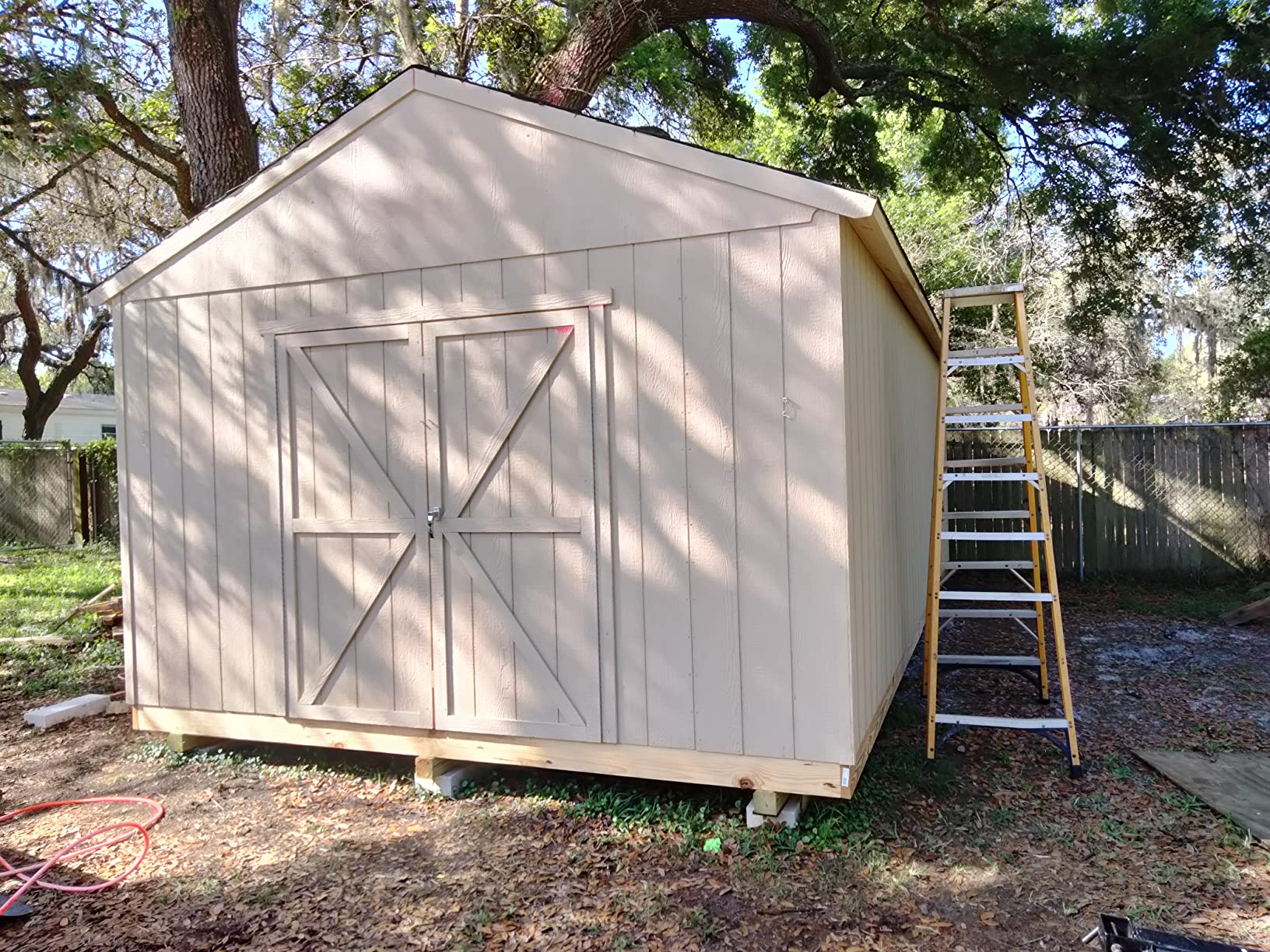 148/mo Finance Handy Home Products Astoria 12x20 DoItYourself Wooden Storage Shed with