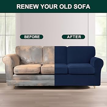 Amazon.com: CHUN YI 7 Piece Couch Covers for 3 Cushion Couch