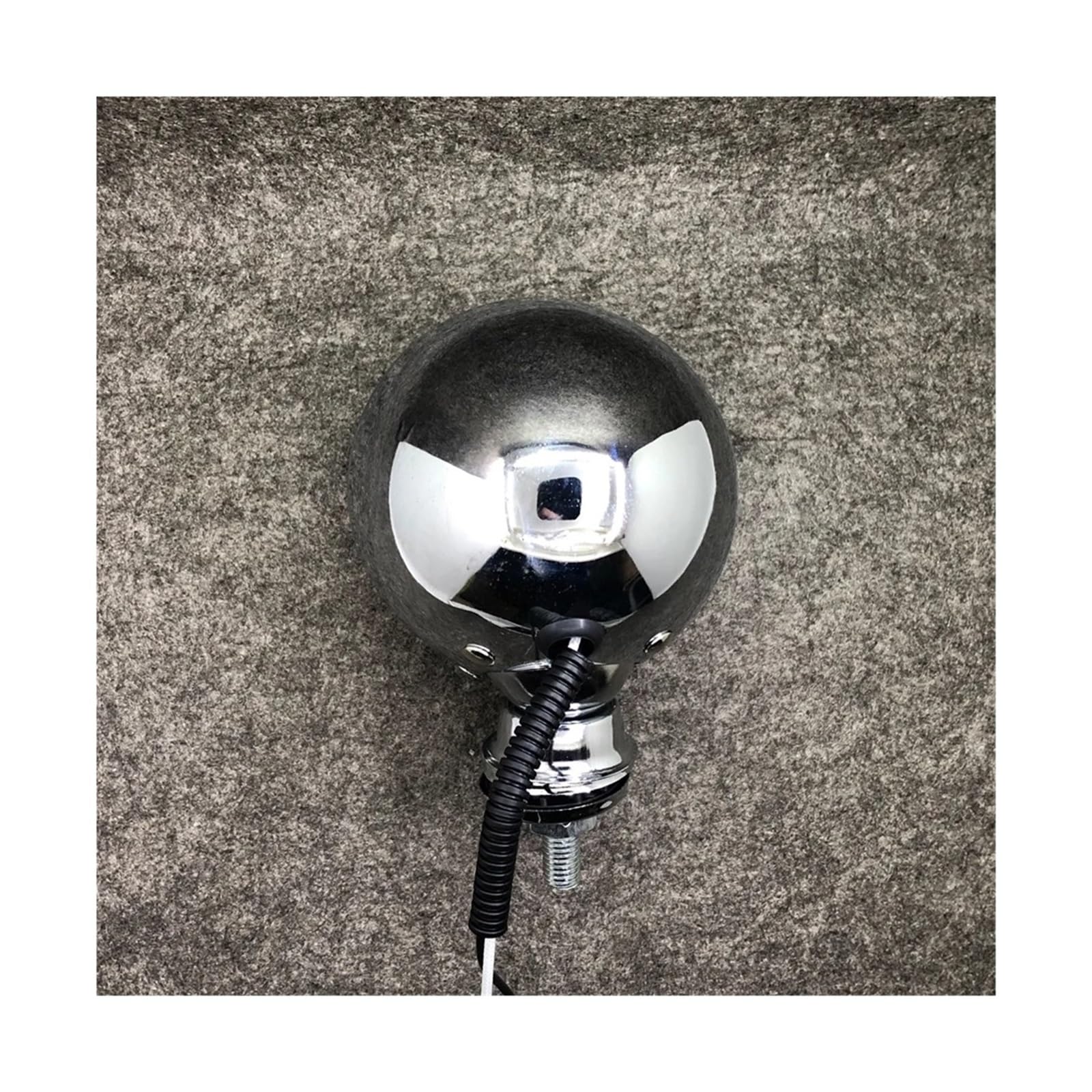 Avant Lampe Pour Triumph Pour Cafe Racer 10MM Chrome Métal Universel Moto Spot Lumière Auxiliaire Antibrouillard Avec Lentille En Verre Scooter Moto Indicateur Avant Phare Avant Moto