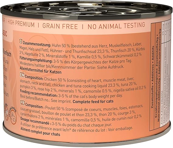 Catz Finefood Can Saver Pack 6 X 0g Chicken Tuna Amazon Co Uk Pet Supplies