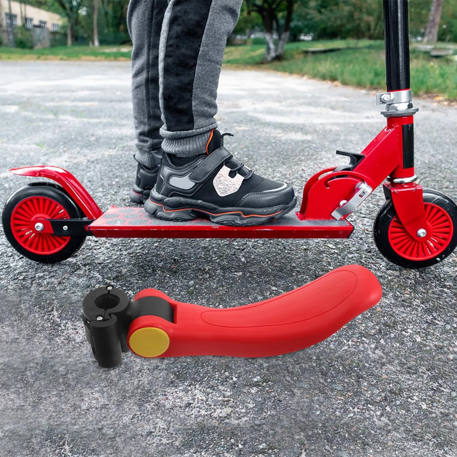 Foldable Adjustable Scooter Seat for Ergonomic Plastic Riding Saddle Scooter Rear Saddle Outdoor Accessory