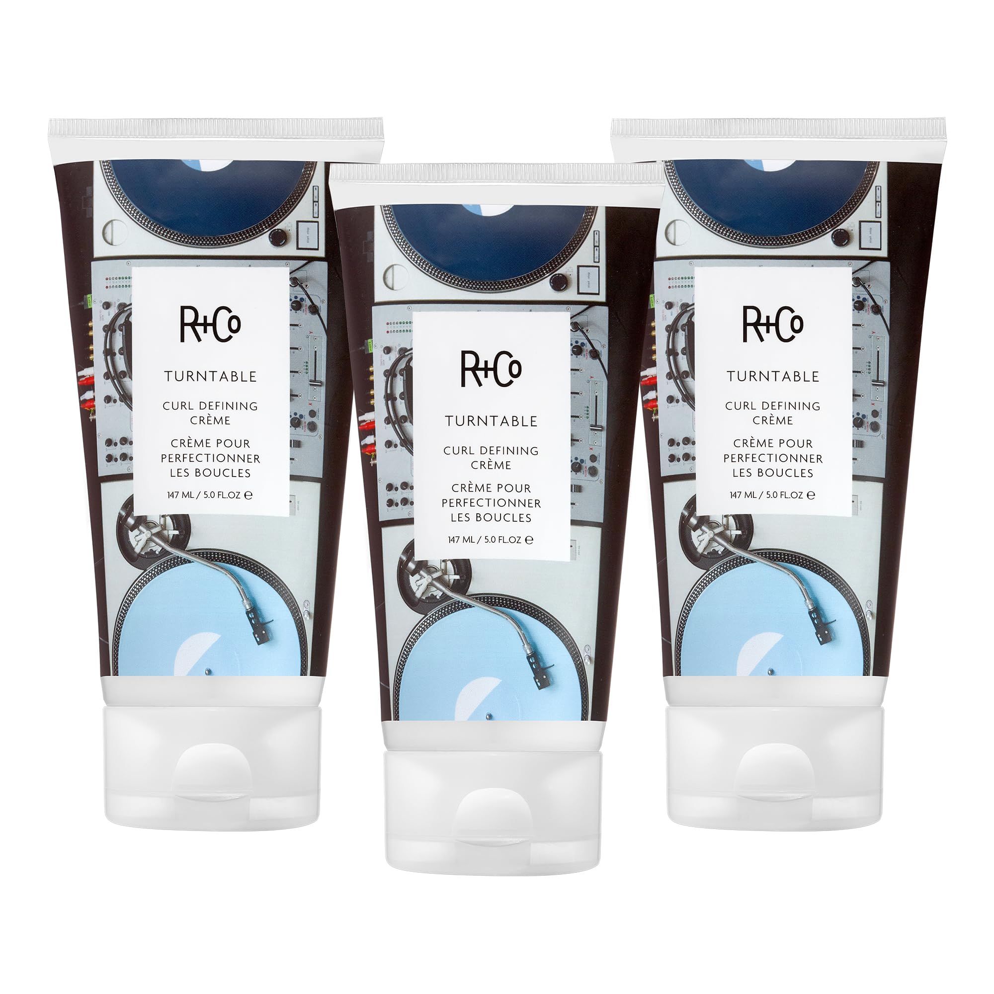 R+Co TURNTABLE Curl Defining Crème – Defines & Enhances Curls, Adds Moisture & Shine, All Hair Types