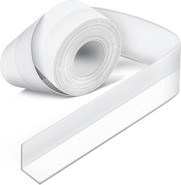BLAZOR Bath Sealant Strip, Bathroom Sealant Tape, Caulk Strip, Self Adhesive Tape, Waterproof Sealing Tape, for Bathroom, Kitchen, Tub, and Wall Corner Edge (1PCS)