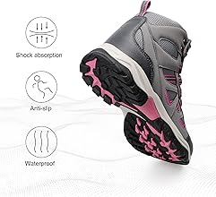 Botas de Senderismo Mujer Impermeables,Zapatillas Trekking Mujer,Botas Montaña Mujer Antideslizantes,Ligeras y Transpirables para Senderismo,Montañismo y Outdoor2
