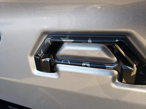 Miniatura 2 de EyeCatcher Pro Series - Letras insertas para portón trasero compatibles con Tacoma 2016-2023 (bandera americana BLKCHRMBLK)