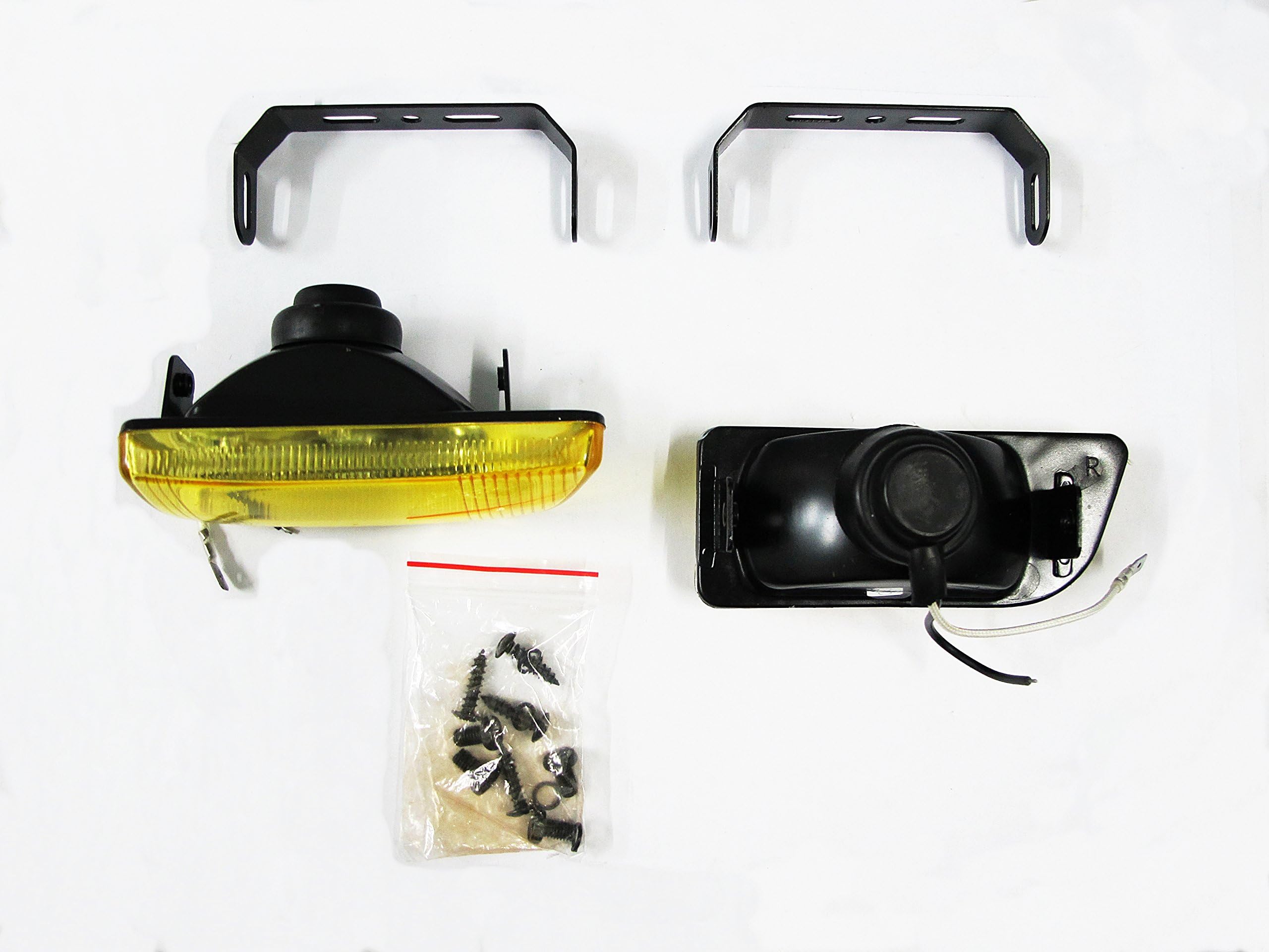Universal Fog Light Spot Lamp H3 12v 55w Yellow 2" Dlaa Adjust Front Fit Car
