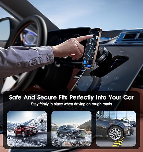 Miniatura 6 de Último soporte magnético para teléfono de coche, soporte de teléfono con ventosa de ultra vacío, soporte magnético para teléfono celular para tu