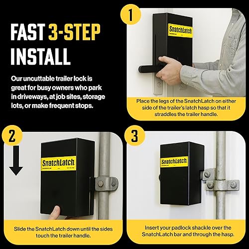 Miniatura 6 de Caja Protectora de Cerradura de Servicio Pesado para Contenedores de Almacenamiento y Cajas Conex, Acero con Recubrimiento en Polvo de ⅛ Pulgadas de