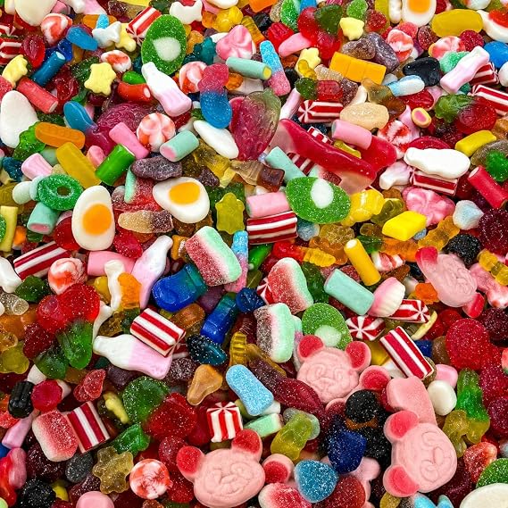 Sweetish Ultimate Pick & Mix Sweets 1kg - 20 Sweet Varieties in Every Pack - Jelly, Gummy & Fizzy All in One Huge Pack