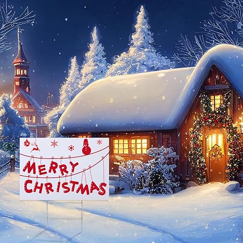 Miniatura 6 de Leinuosen 10 juegos de letreros de plástico corrugado de 24 x 36 pulgadas, letreros en blanco para patio con estacas en H corrugado, hoja de cartel