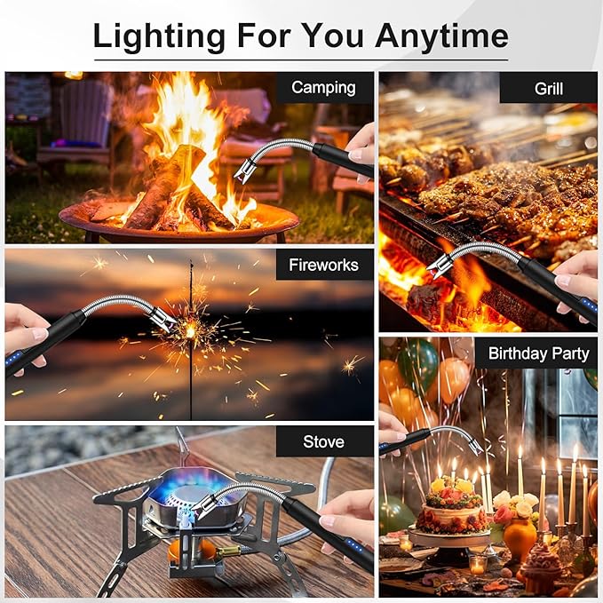 Encendedor Recargable LcFun con Cuello Flexible de 360° miniatura 8