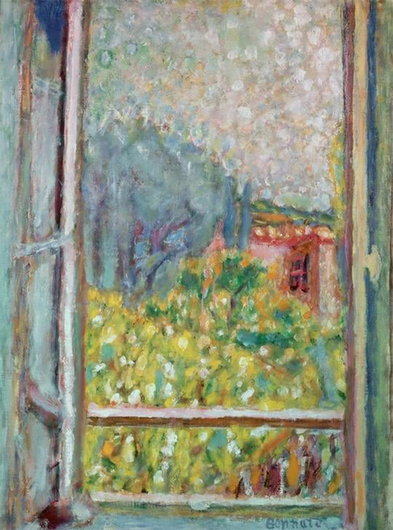 POSTERIIk Famous Print Pop Art Wall Art Graffiti the Small Open Window by Pierre Bonnard Art Prints for Home Decor 60x90cm