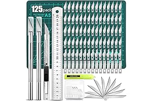 125 Pcs Cutting Board Carving Blades Art Set for Cutting Board Crafts