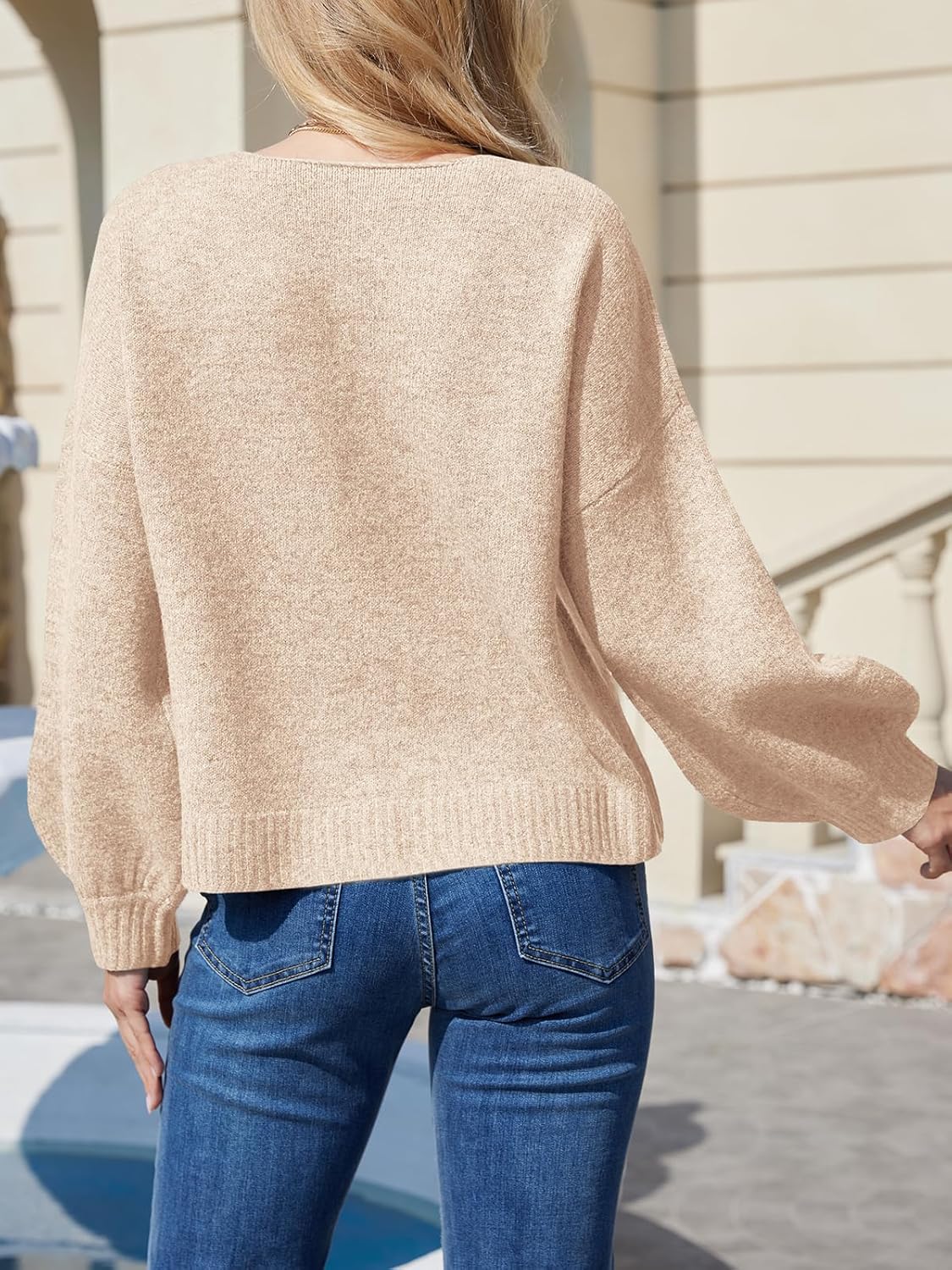 UNCLECAT Womens Bow Tie Front Cardigan Sweaters Oversized Fall Open Front Cardigans Cute Loose Knit Tops - Image 3