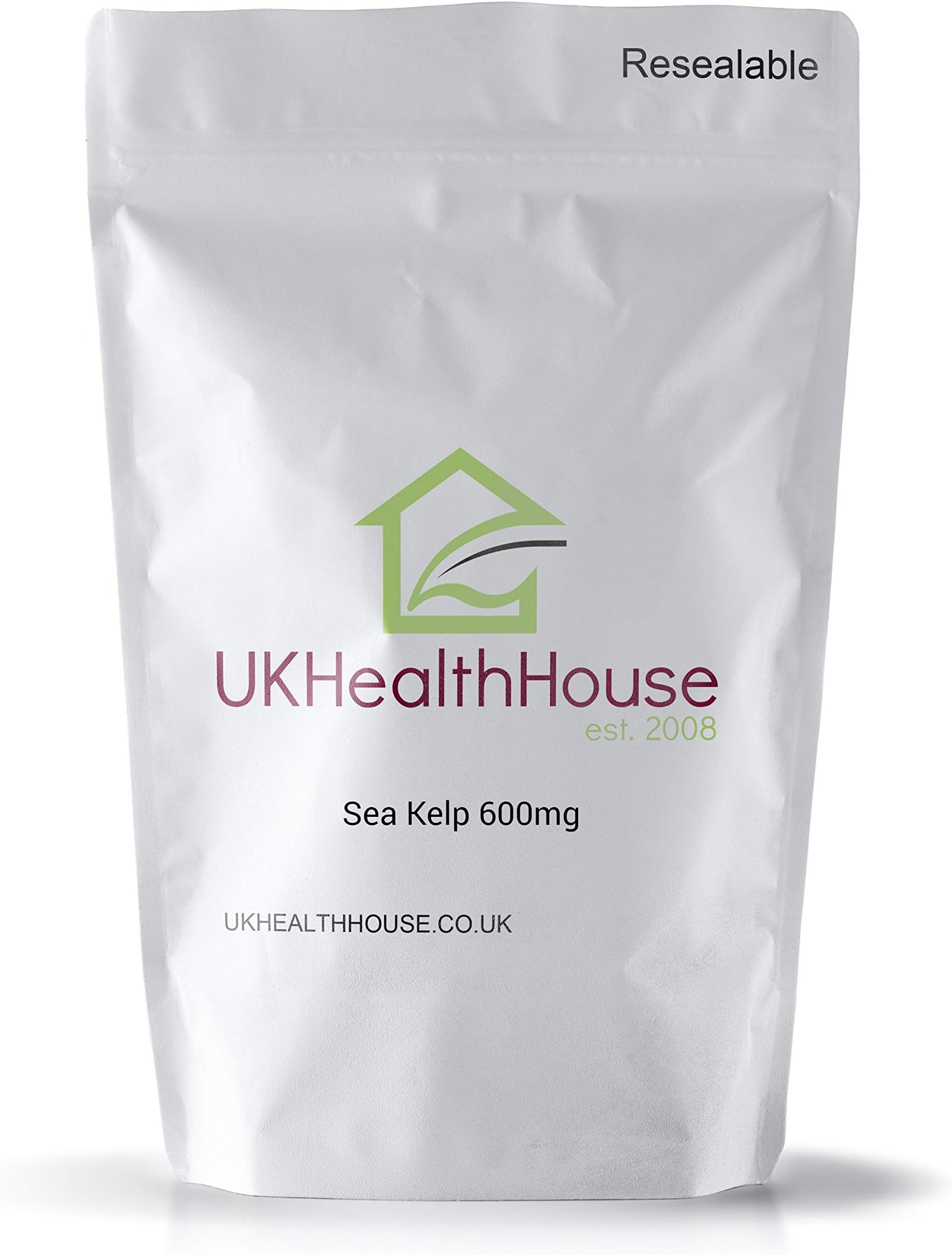 Premium - Sea Kelp 600mg X 120 Capsules - Detox UK Health House Supplements