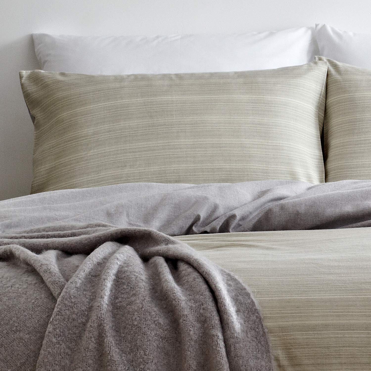Yard The Linen Signature - Set Copripiumino per Letto Matrimoniale, in Cotone, Naturale