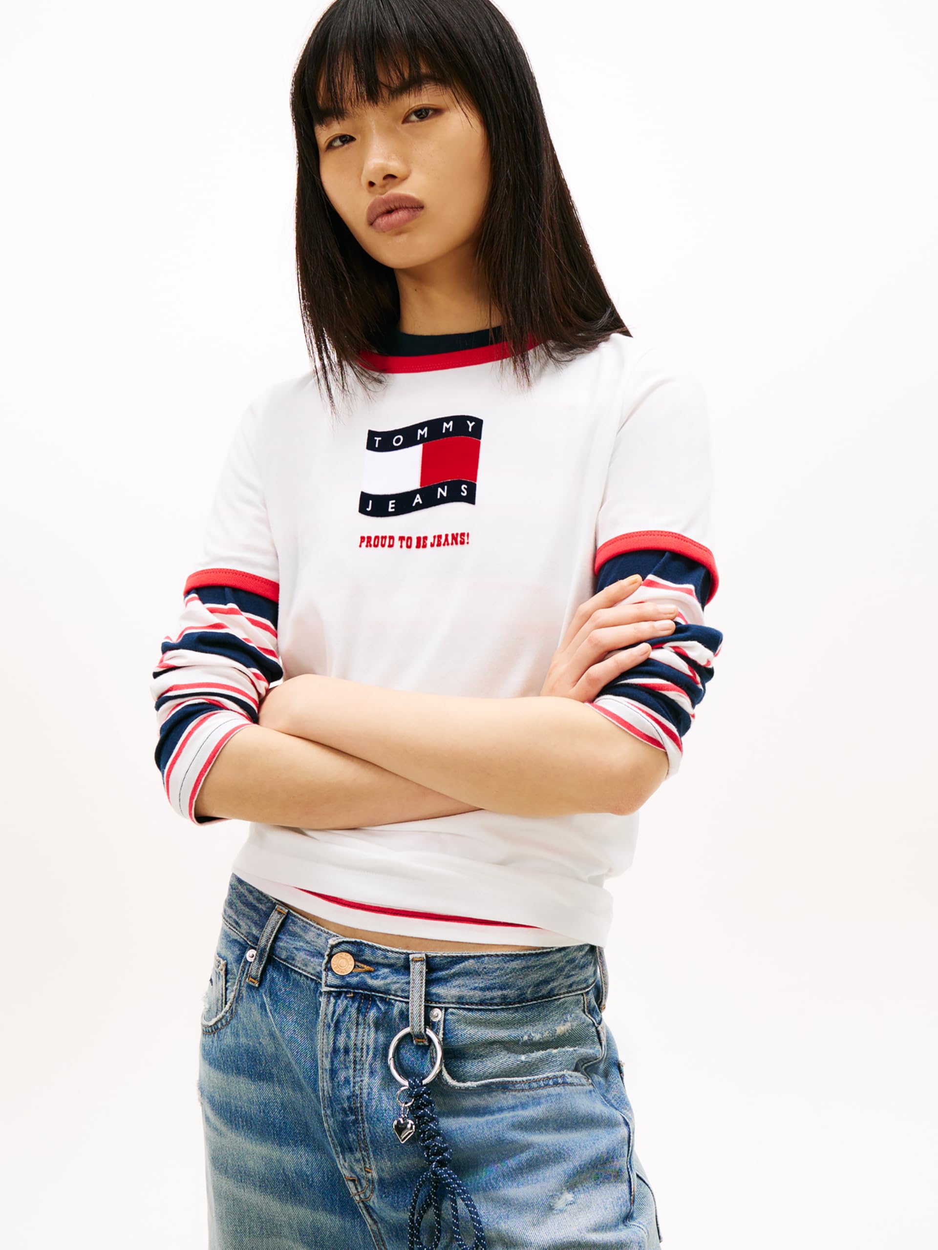 TJW REG NOVELTY RINGER EXT T-shirt Kadın