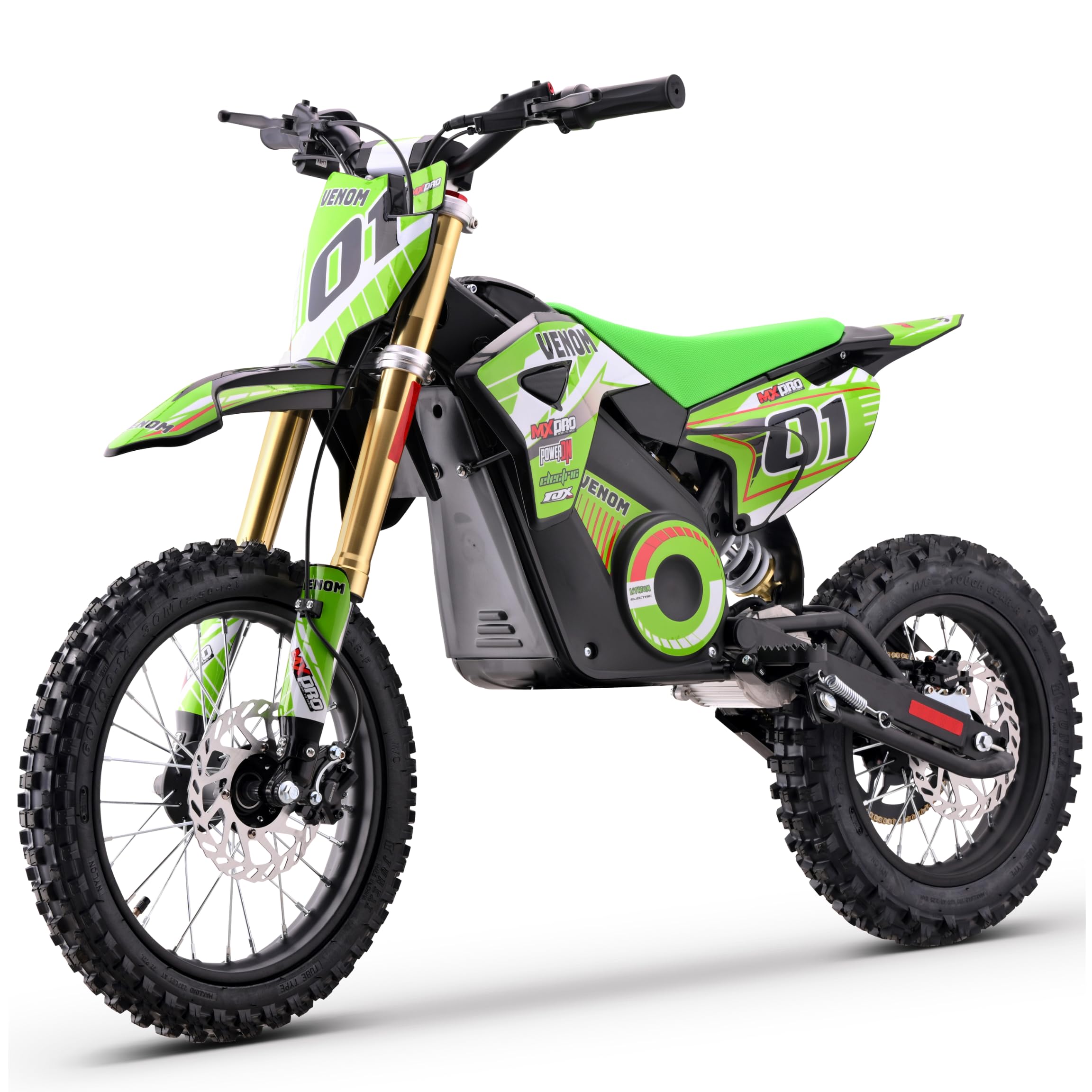 Venom 1600W PRO 48V Lithium Dirt Bike | Lithium 48V Battery | Upgraded Hydraulic Brakes