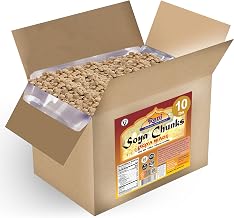 Rani Soya Chunks Nuggets (High Protien) Vadi, 160oz (10lbs) 4.54kg Bulk Box ~ All Natural, Salt-Free | Vegan | No Colors | Gluten Friendly | NON-GMO | Indian Origin | Meat Alternate Substitute