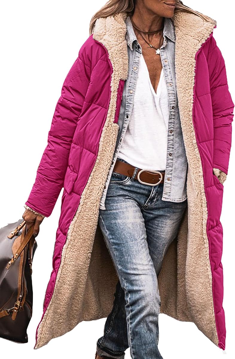 PRETTYGARDEN Women's Winter Fleece Warm Long Coats
