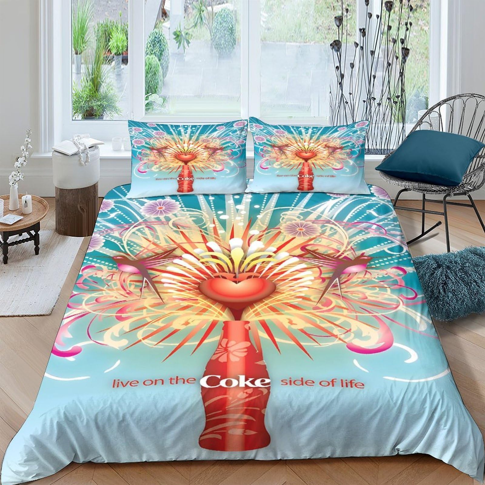 Ctjqhvkz Style-2 3D Printed Sacred Heart Fitted Sheet Microfiber Soft Colorful Tree Of Life Mattress Cover For Bedroom Dorm Decor Single（135X200cm）