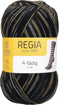 Regia 4 Ply Wool Colors 100g Snowflake Schlittschuh 7711 Yarn