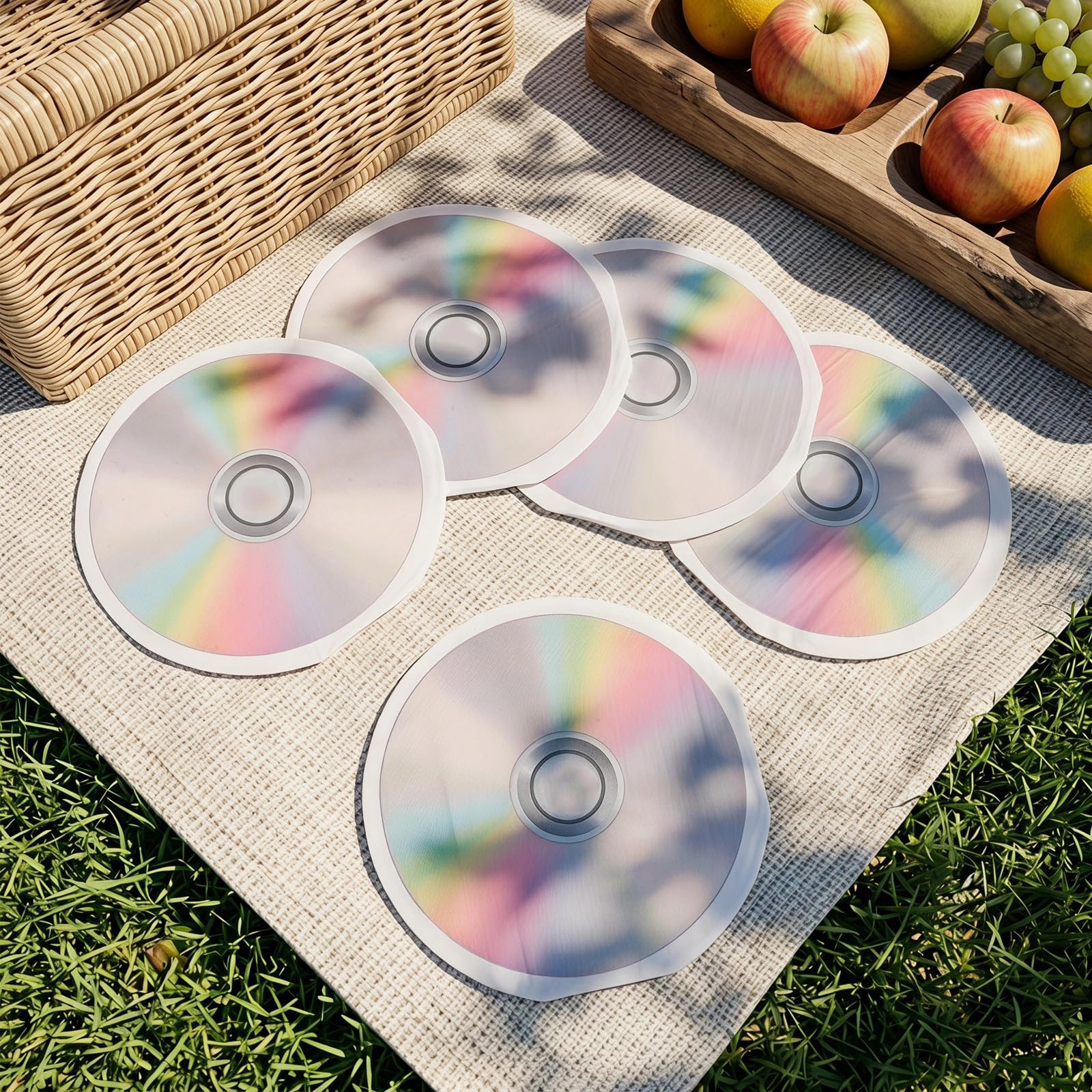 Zerodeko 80 tovaglioli con design a CD, ideali per pranzi, feste di