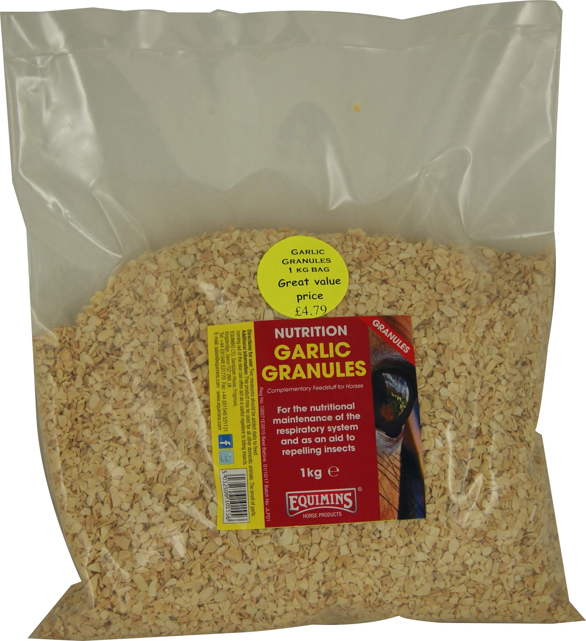 Equimins Recharge de granulés d'ail 1 kg