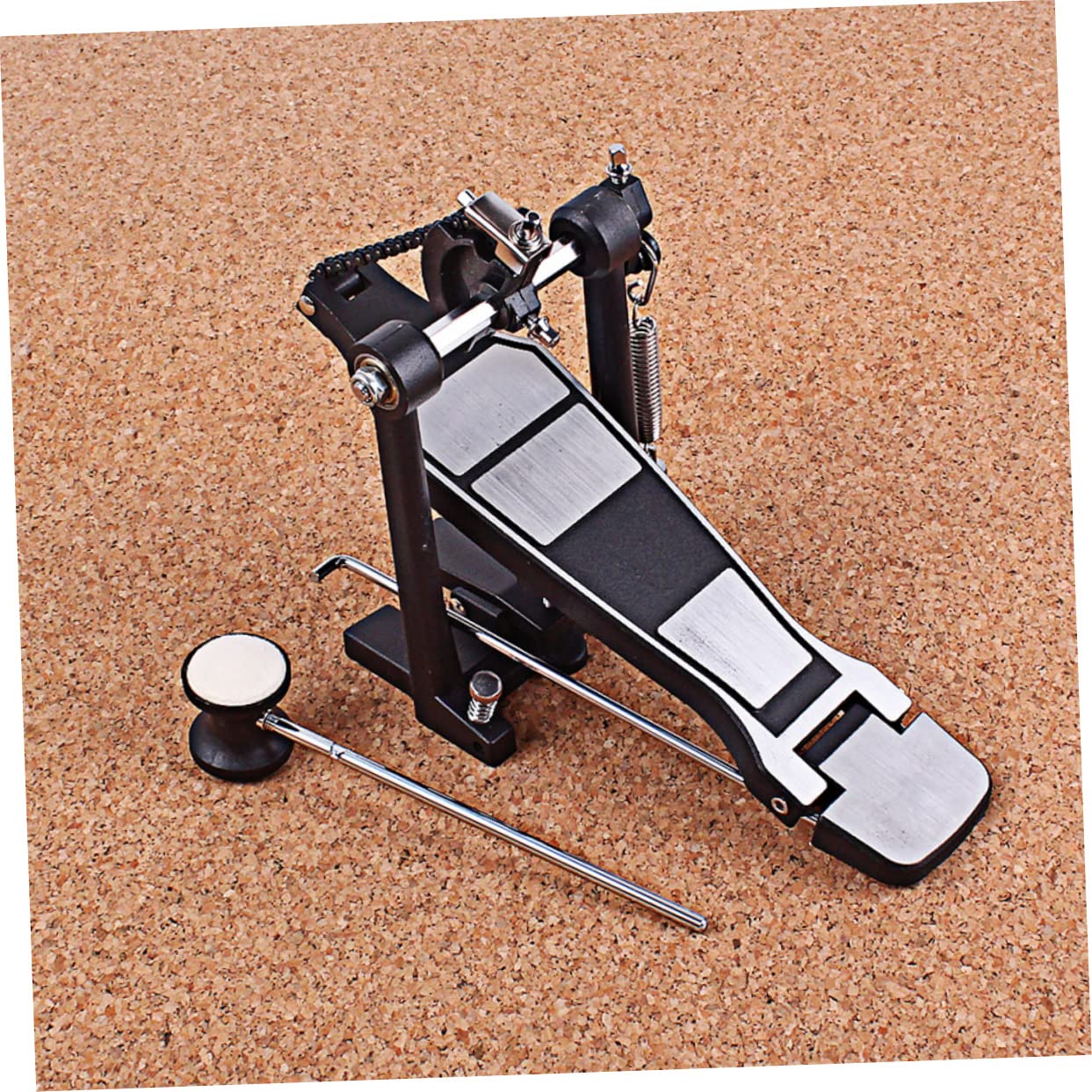 GOOHOCHY Solid Material Foot Drumstick Set Bass Drum Pedal Replacement Drum Parts